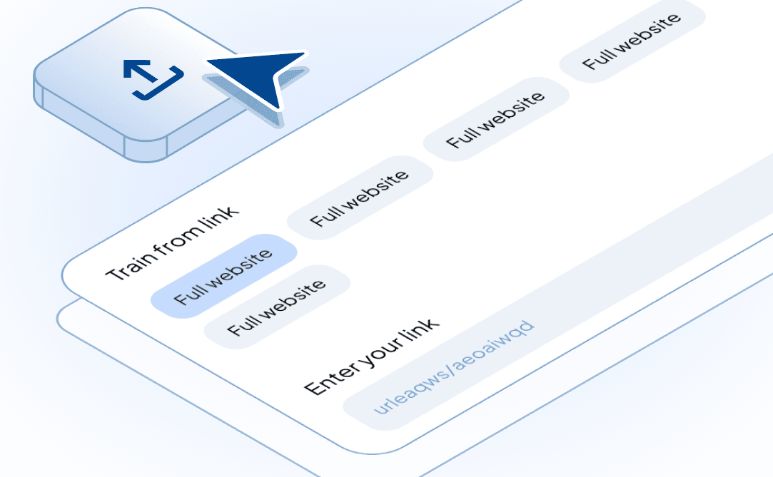 Document upload interface supporting PDF, Word, and Excel files for knowledge base