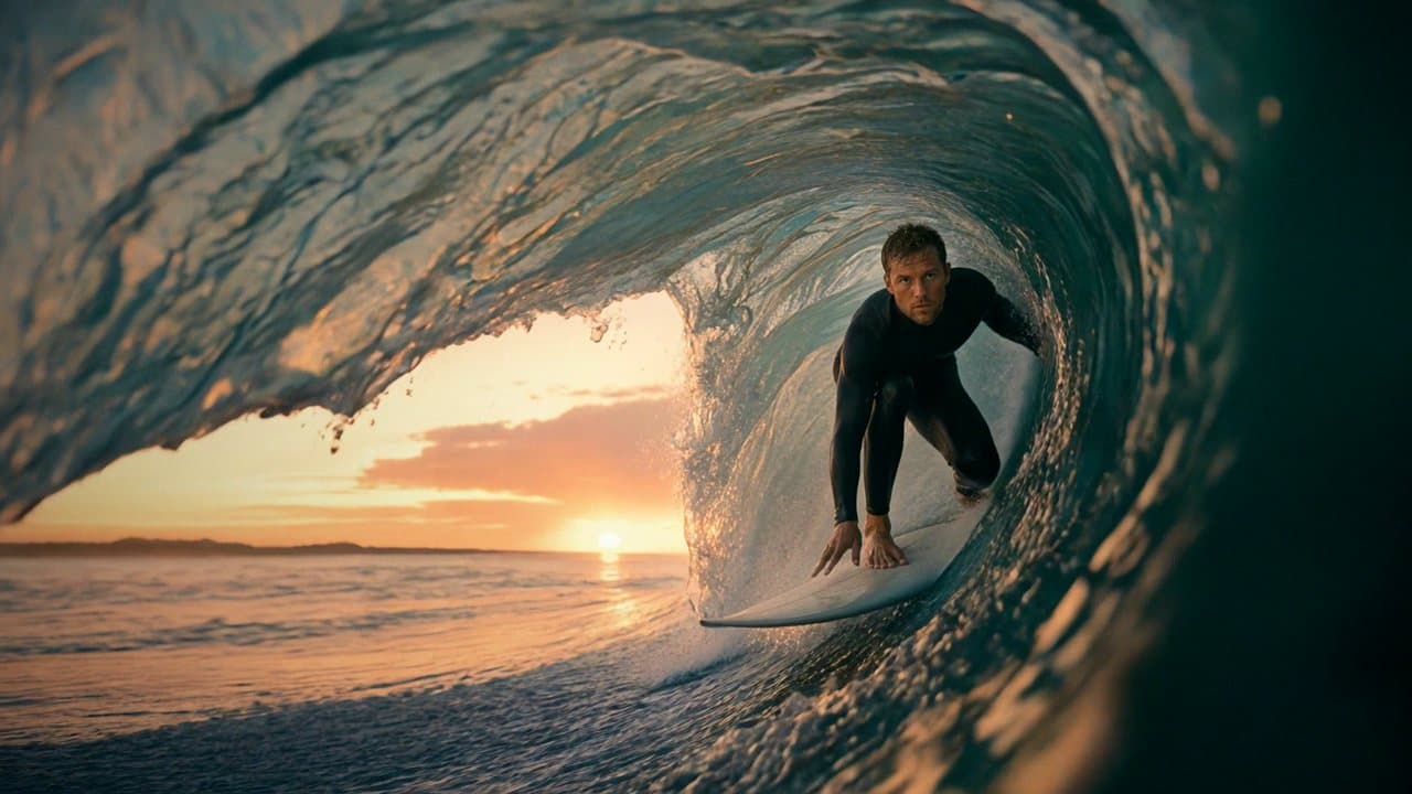 Still from the Chat.co campaign: For the waves